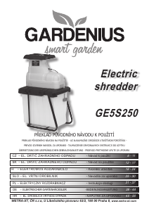 Návod Gardenius GE5S250 Záhradný drvič