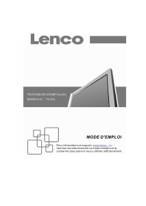 Mode d’emploi Lenco TV-1510 Téléviseur LCD