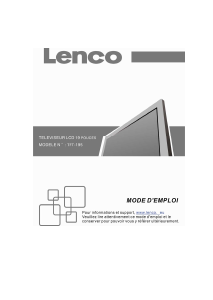 Mode d’emploi Lenco TFT-195 Téléviseur LCD