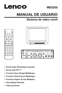 Mode d’emploi Lenco MES-205 Lecteur DVD