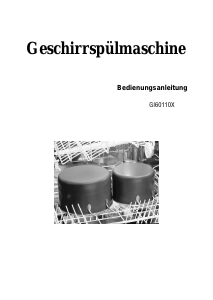 Bedienungsanleitung Gorenje GI60110X Geschirrspüler