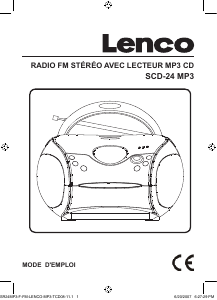 Mode d’emploi Lenco SCD-24 MP3 Stéréo