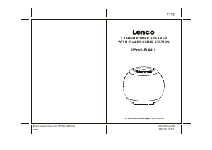 Manual de uso Lenco iPod-BALL Docking station