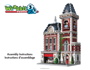 كتيب Wrebbit Fire Station أحجية ثلاثية الأبعاد 3D