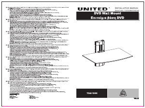 Használati útmutató United TSA-1544 Fali konzol