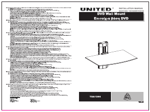 Kasutusjuhend United TSA-1544 Seinakinnitus