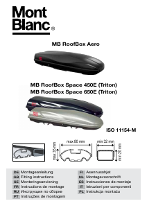 Manual Mont Blanc Aero 450 Roof Box