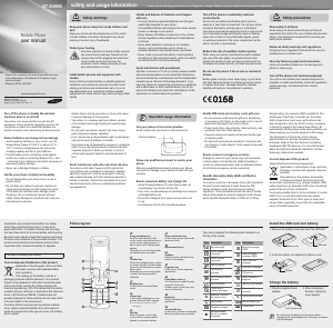 Manual Samsung GT-S3600I Mobile Phone