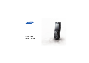 Manual Samsung SGH-E200B Mobile Phone