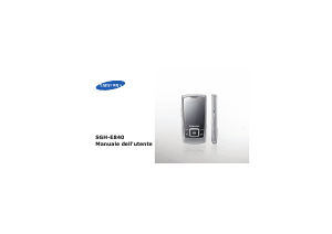 Manuale Samsung SGH-E840B Telefono cellulare