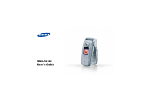 Handleiding Samsung SGH-S410I Mobiele telefoon