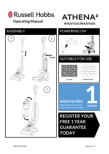 Manual Russell Hobbs RHUV5601 Vacuum Cleaner