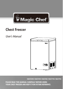 Manual de uso Magic Chef HMCF5W4 Congelador