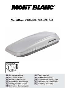 Instrukcja Mont Blanc Vista 380 Box dachowy