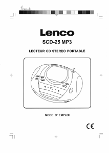 Mode d’emploi Lenco SCD-25 Stéréo