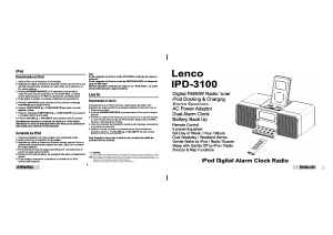 Bedienungsanleitung Lenco IPD-3100 Dockinglautsprecher