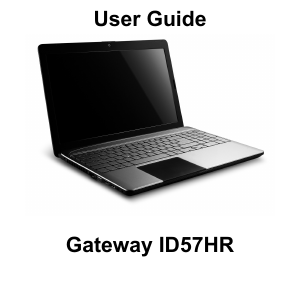 说明书 Gateway ID57H 笔记本电脑