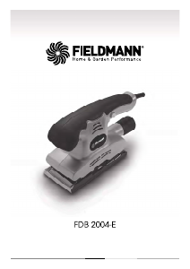 Handleiding Fieldmann FDB 2004-E Vlakschuurmachine