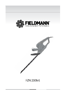 Návod Fieldmann FZN 2305-E Plotové nožnice