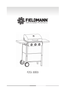 Manuál Fieldmann FZG 3003 Gril