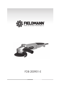 Руководство Fieldmann FDB 200901-E Углошлифовальная машина