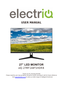 Manual ElectriQ eiQ-27MF144FSHDRB LED Monitor