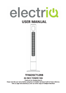 Manual ElectriQ TF46OSCT12RB Fan