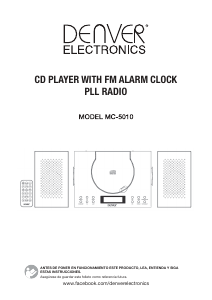 Manual de uso Denver MC-5010MK3 Set de estéreo