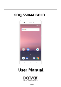 Manual Denver SDQ-55044LGOLD Mobile Phone