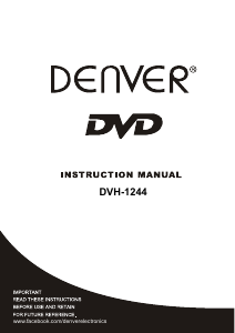 Manuale Denver DVH-1244MK2 Lettore DVD