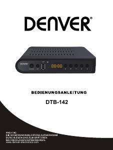 Bedienungsanleitung Denver DTB-142 Digital-receiver