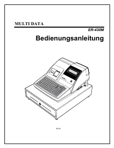 Bedienungsanleitung Multi Data ER-430M Registrierkasse