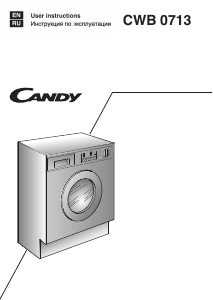 Manual Candy CWB 0713-07 Washing Machine