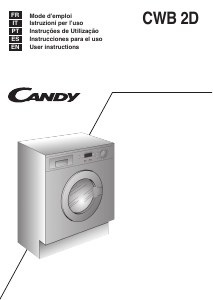 Mode d’emploi Candy CWB 0862DN1-S Lave-linge