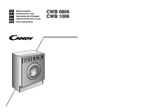 Mode d’emploi Candy CWB 1006/L-S Lave-linge