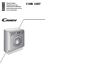 Manual Candy CWB 1307-01S Máquina de lavar roupa