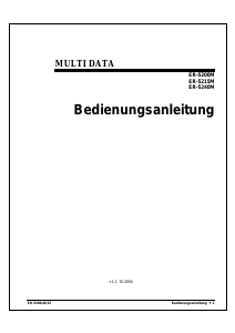 Bedienungsanleitung Multi Data ER-5200M Registrierkasse