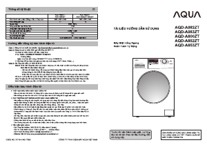 Hướng dẫn sử dụng Aqua AQD-A852ZT Máy giặt