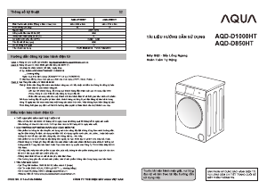 Hướng dẫn sử dụng Aqua AQD-D850HT Máy giặt