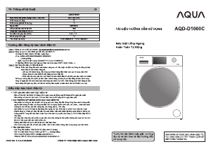 Hướng dẫn sử dụng Aqua AQD-D1000C Máy giặt