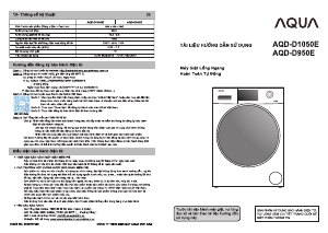 Hướng dẫn sử dụng Aqua AQD-D1050E Máy giặt