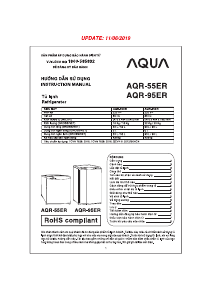 Hướng dẫn sử dụng Aqua AQR-55ER Tủ lạnh
