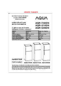 Hướng dẫn sử dụng Aqua AQR-I209DN Tủ đông lạnh