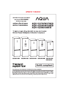 Hướng dẫn sử dụng Aqua AQR-IG298EB Tủ đông lạnh
