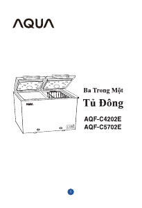 Hướng dẫn sử dụng Aqua AQF-C4202E Tủ đông