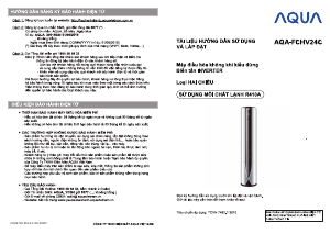Hướng dẫn sử dụng Aqua AQA-FCHV24C Máy điều hòa không khí