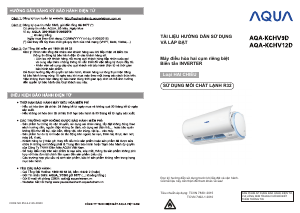 Hướng dẫn sử dụng Aqua AQA-KCHV9D Máy điều hòa không khí