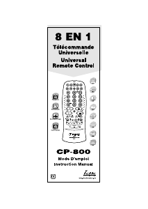 Mode d’emploi IDK CP-800 Télécommande