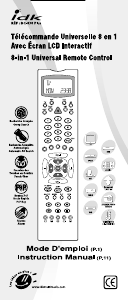 Manual IDK BC-838 Plus Remote Control