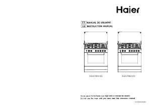 Manual Haier KGG7502-D1 Range